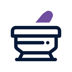 mortar icon. vector dual tone icon for your website, mobile, presentation, and logo design.
