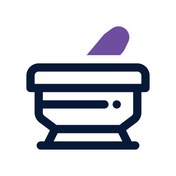 recommend clip art: mortar icon. vector dual tone icon for your website, mobile, presentation, and logo design.