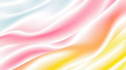Fototapeta premium smooth, flowing gradient in soft pastel shades of pink, yellow, and orange, creating a calming and vibrant abstract design