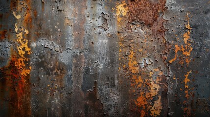 Fototapeta premium Rusty metal surface with peeling paint