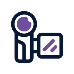 camcorder icon. vector dual tone icon for your website, mobile, presentation, and logo design.