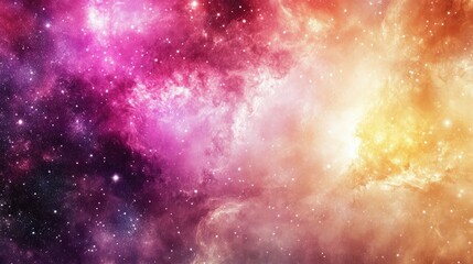 Obraz premium Colorful universe showing vibrant galaxy with stars and nebulae