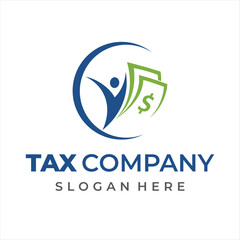 people success finance logo design template vector