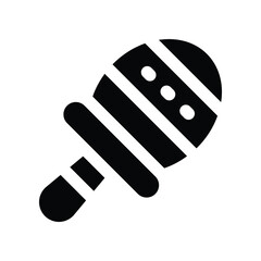 maracas icon. vector glyph icon for your website, mobile, presentation, and logo design.
