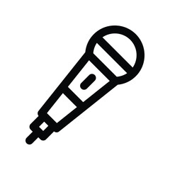 microphone icon. vector line icon for your website, mobile, presentation, and logo design.