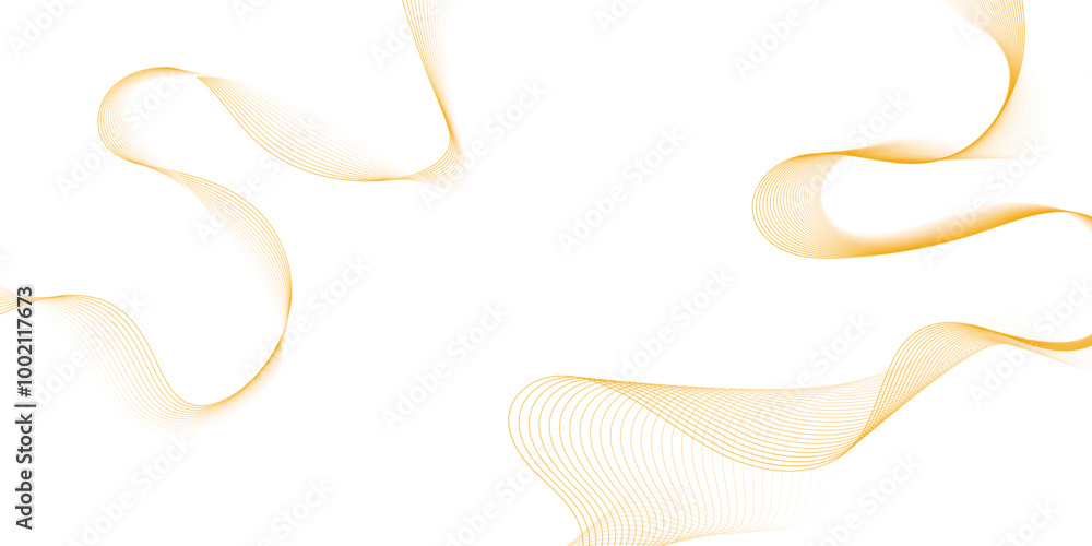 Poster abstract vector wavy lines flowing smooth curve design