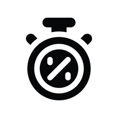 timer icon. vector glyph icon for your website, mobile, presentation, and logo design.