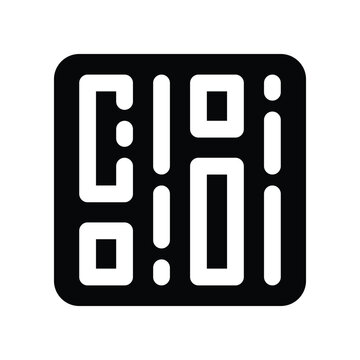 recommend clip art: barcode icon. vector glyph icon for your website, mobile, presentation, and logo design.