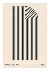 Poster in 70s style with retro alphabet letters