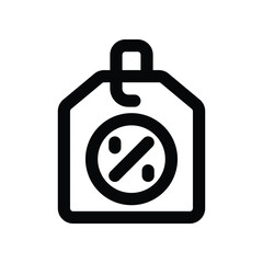 sale tag icon. vector line icon for your website, mobile, presentation, and logo design.