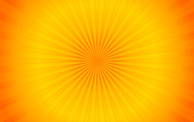 Obraz premium Orange sun rays background, Abstract orange background