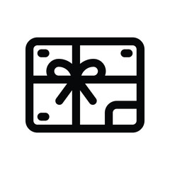 gift card icon. vector line icon for your website, mobile, presentation, and logo design.