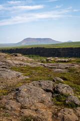 The Asbyrgi Canyon in north Iceland