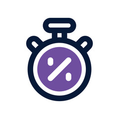 timer icon. vector dual tone icon for your website, mobile, presentation, and logo design.