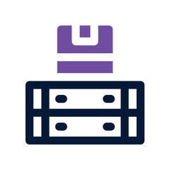 packages icon. vector dual tone icon for your website, mobile, presentation, and logo design.