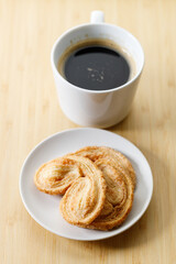Palmier butterfly puff and Coffee