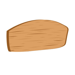 wooden sign board design isolated white background