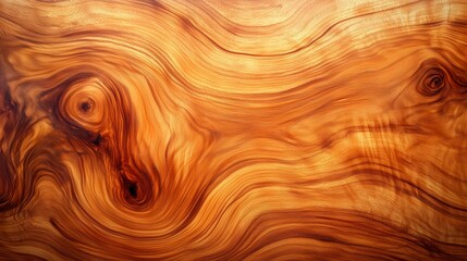 Fototapeta premium A wooden surface with a brownish hue. The wood grain is visible, and the surface appears to be textured. Scene is warm and inviting, with the wood grain adding a sense of natural beauty