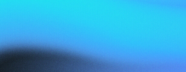 Grainy gradient background black sky blue abstract glowing color wave black dark backdrop noise texture banner poster header design, noisy texture texture colorful backdrop design