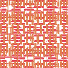 The red texture is formed from geometric plates in two layers.