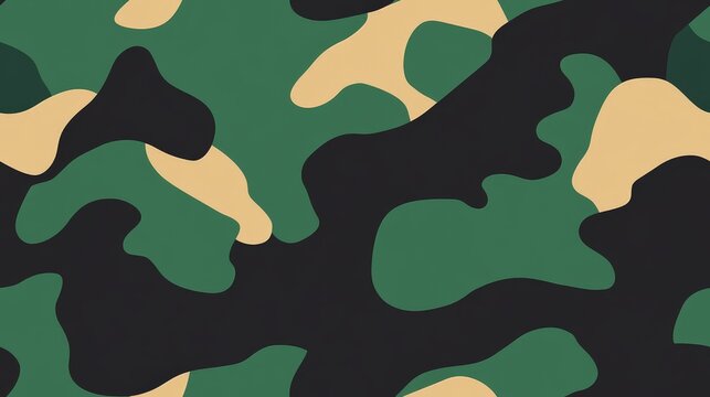simple camouflage pattern vector in dark green, camo patterns