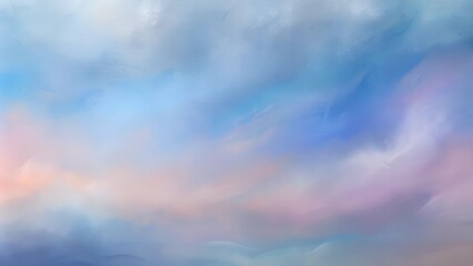 Soft pastel abstract sky with gentle pink and blue hues, copy space