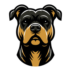 Pitbull vector and illustration.