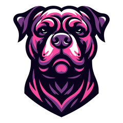 Pitbull vector and illustration.