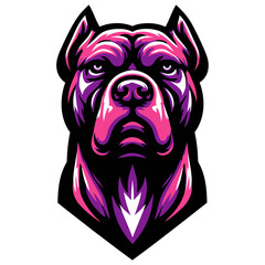 Pitbull vector and illustration.