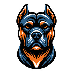 Pitbull vector and illustration.