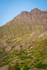 Waterfall and Mountain Vistas Along Route 1 or the Ring Road in Iceland