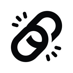 weblink icon. vector glyph icon for your website, mobile, presentation, and logo design.