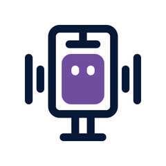 Obraz premium street board icon. vector dual tone icon for your website, mobile, presentation, and logo design.