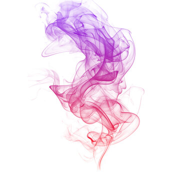 Elegant Smoke Curls in Delicate, Twisting Motions Creating a Soothing Visual
                        