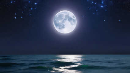 moon over water