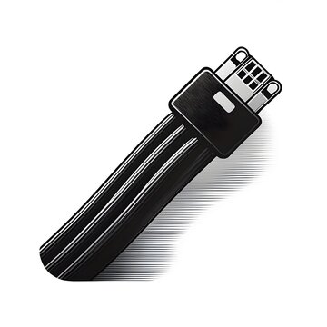 RJ45 LAN Icon Black Isolated in White Background. Lan Computer Logo Symbol Vector Design for Graphic Resources