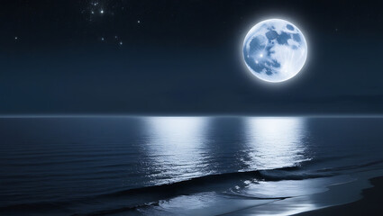 moon over water