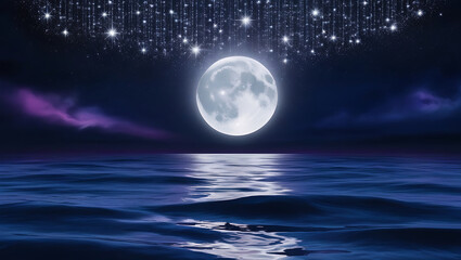moon over water