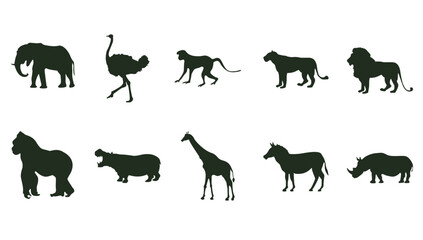 Animal Silhouette SET