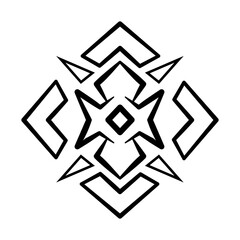 Simple Mandala Shape for Coloring. Vector Mandala. Floral. Flower. Oriental. Book Page. Outline 6