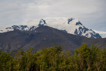 Fototapeta premium Campsite in Skaftafell Nature preserve in Iceland