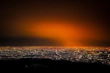 六甲山から見る神戸（兵庫）の夜景