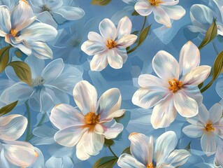 Vibrant Elegant Dream Art Pattern: High-Resolution Seamless Pattern for Premium Designs-Perfect for Print and Web