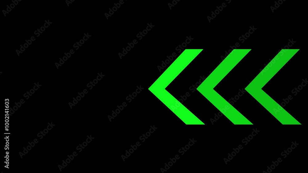Poster arrow loop animation direction concept. colorful arrow icon concept