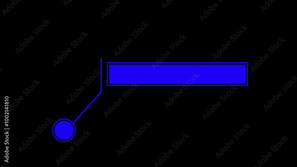Poster simple hud elements frame lines callout animation for text on black 4k vide