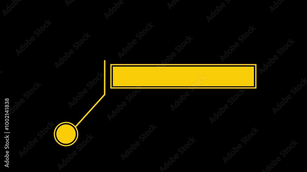 Aufkleber simple hud elements frame lines callout animation for text on black 4k vide