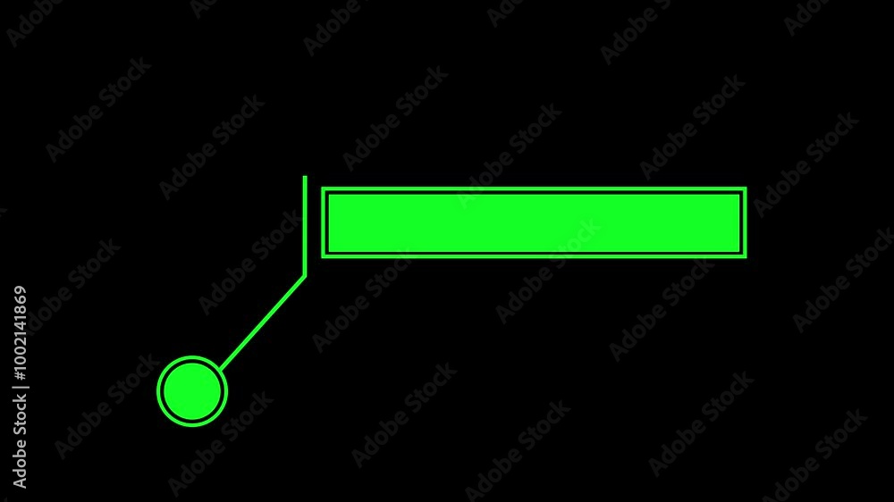 Aufkleber simple hud elements frame lines callout animation for text on black 4k vide
