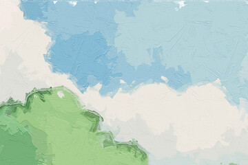 Fototapeta premium Oil paintings and various flowers, lotus leaves, lotus flowers, fish, horses, cats, dogs, beautiful scenery