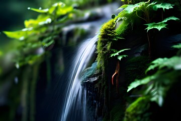 waterfall in the jungle