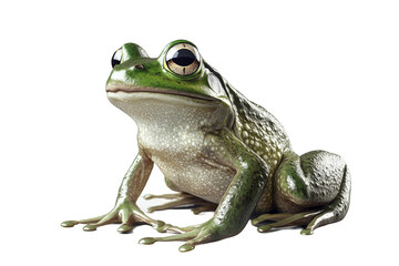 Obraz premium Full-length frog on a transparent background